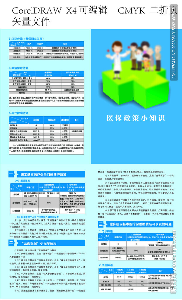 医保政策小知识二折页