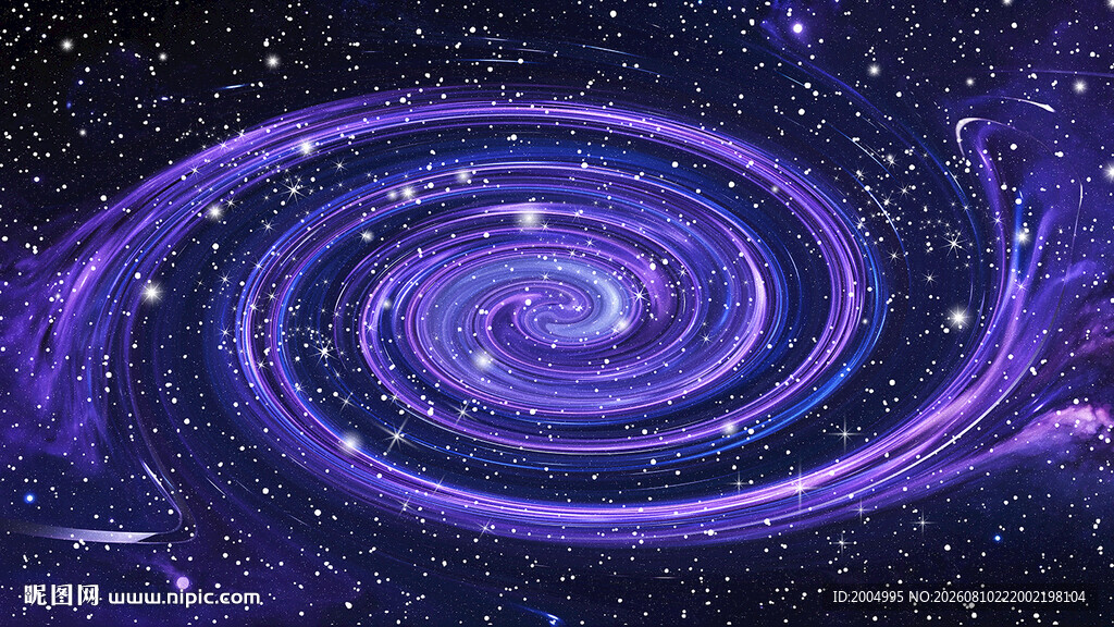 紫色旋涡星空宇宙