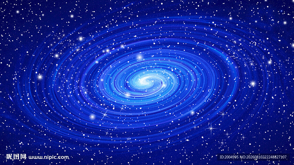 蓝色星空宇宙背景