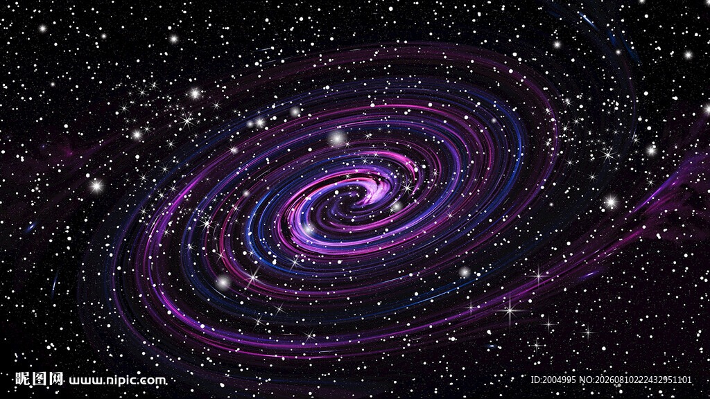 梦幻紫色旋涡星空顶