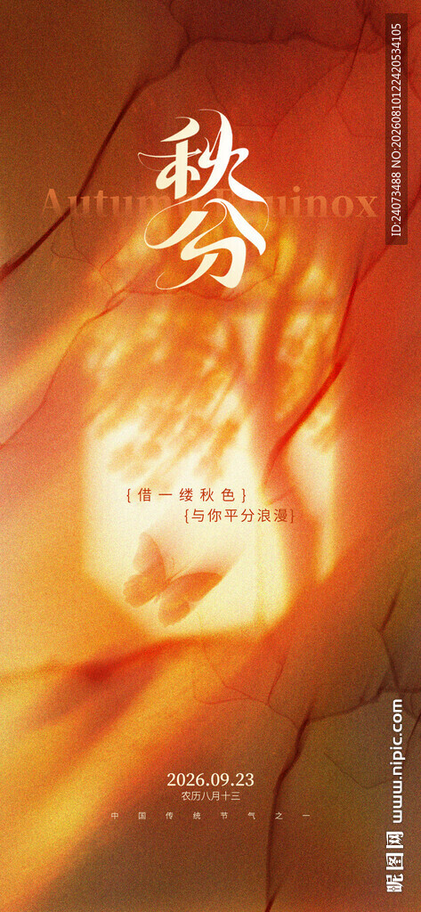 秋分时节的温暖光影