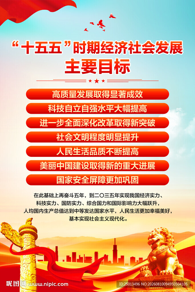 十五五规划主要目标