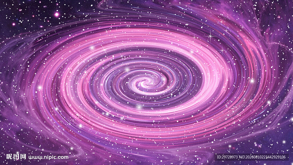 梦幻紫色星空漩涡