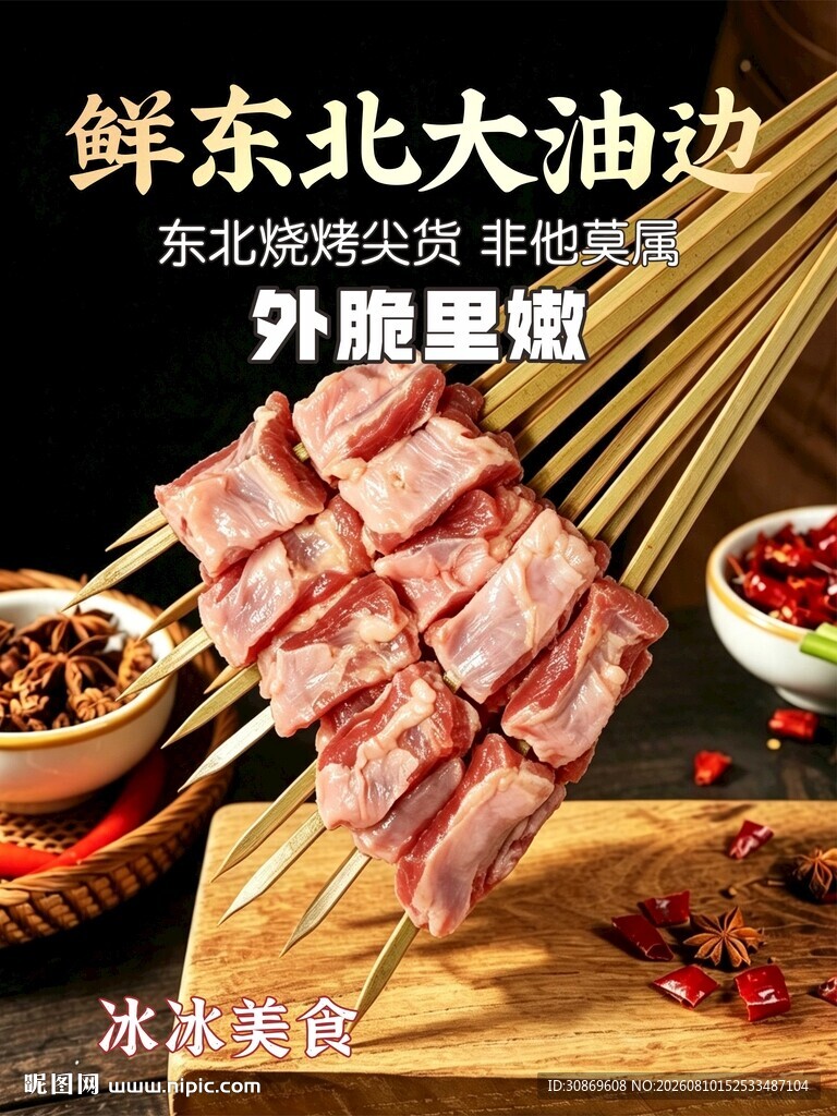 烤串海报