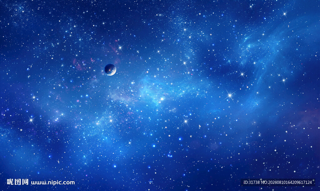 银河宇宙星空背景墙