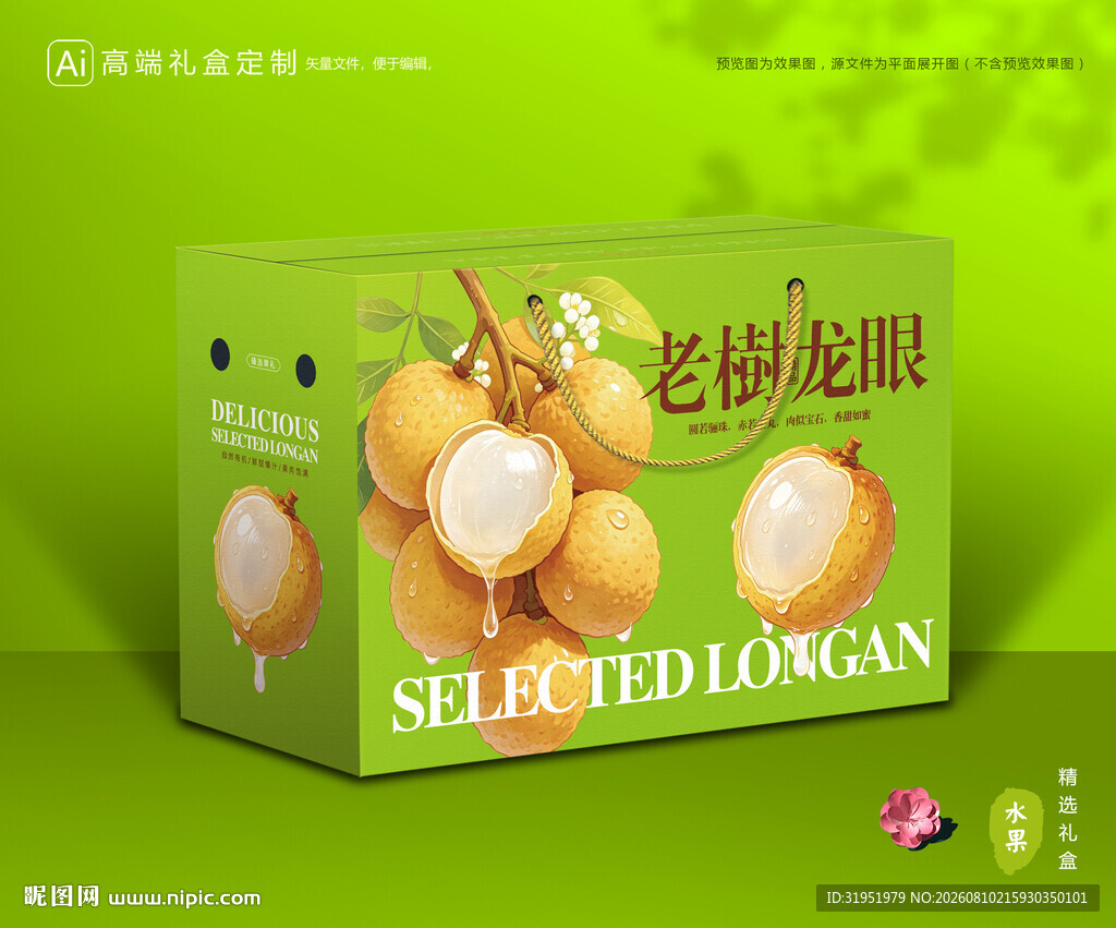 龙眼包装 桂圆礼盒