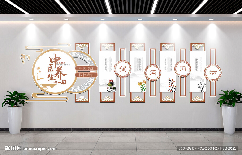 中医文化墙展示