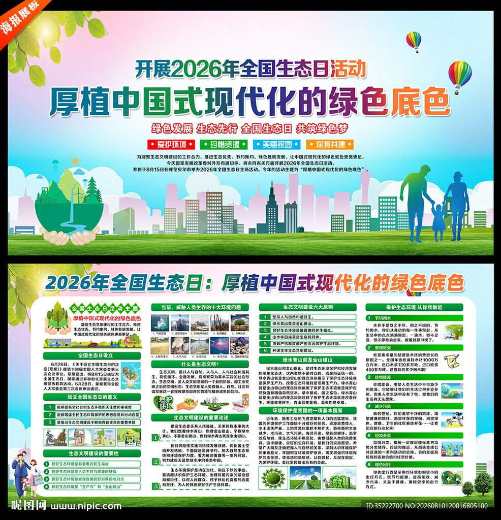 2026年全国生态日展板