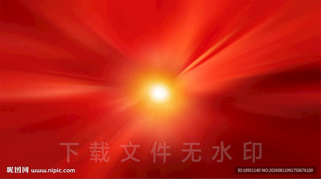 红色光芒背景