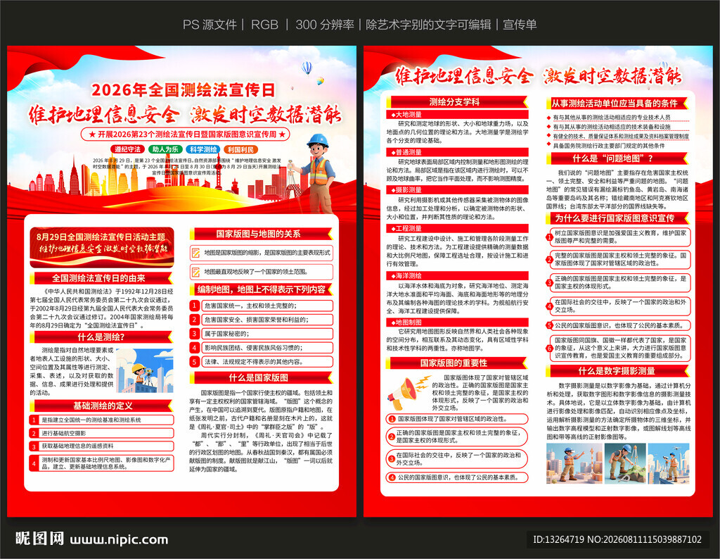 2026全国测绘法宣传日宣传单