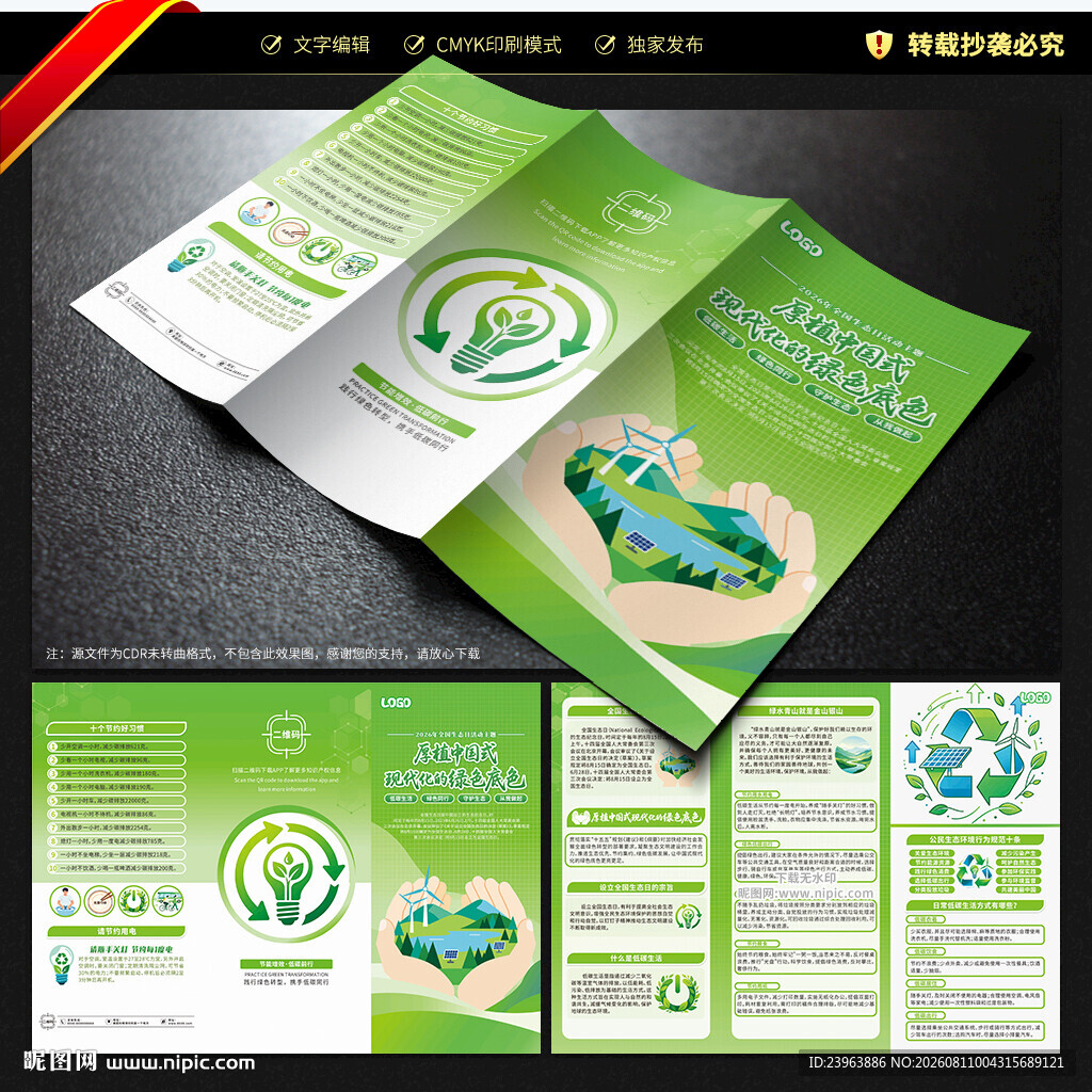 2026年全国生态日三折页