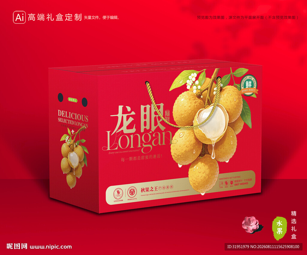 龙眼包装 桂圆礼盒