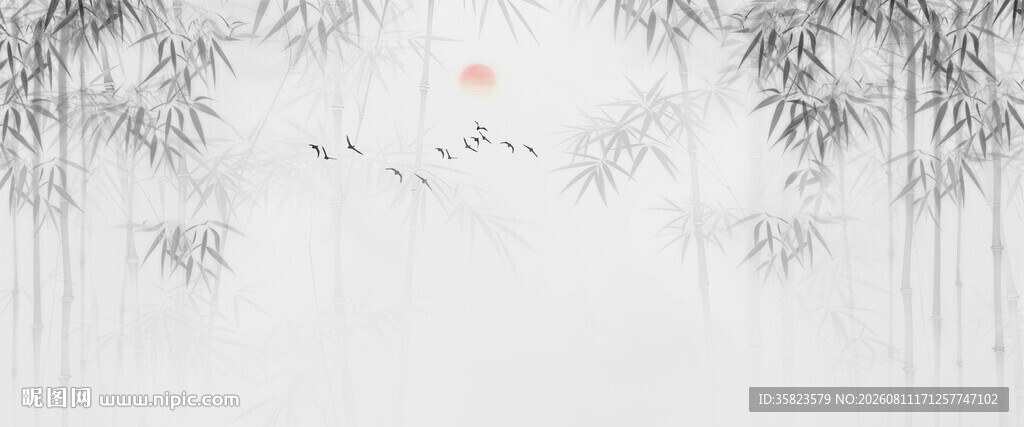 水墨竹子