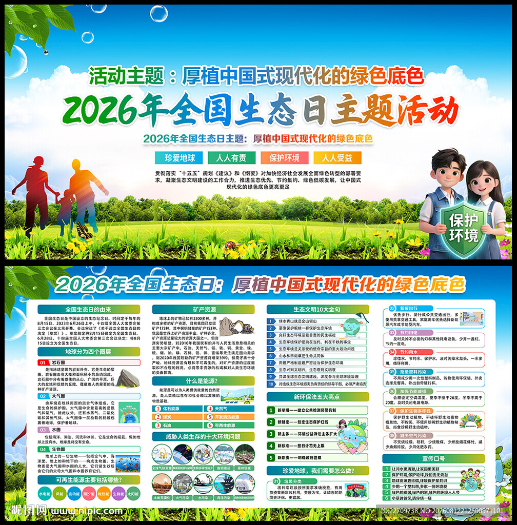 2026年全国生态日展板