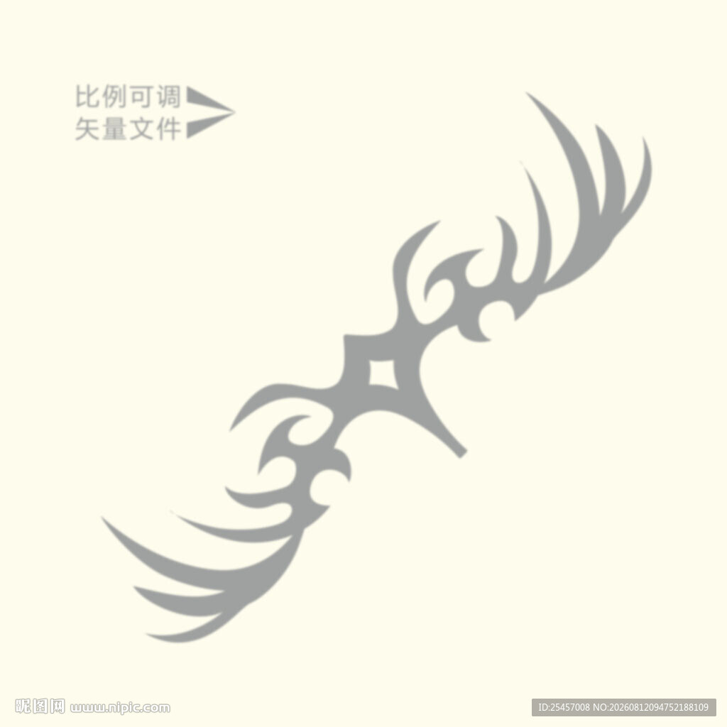 鹿角矢量