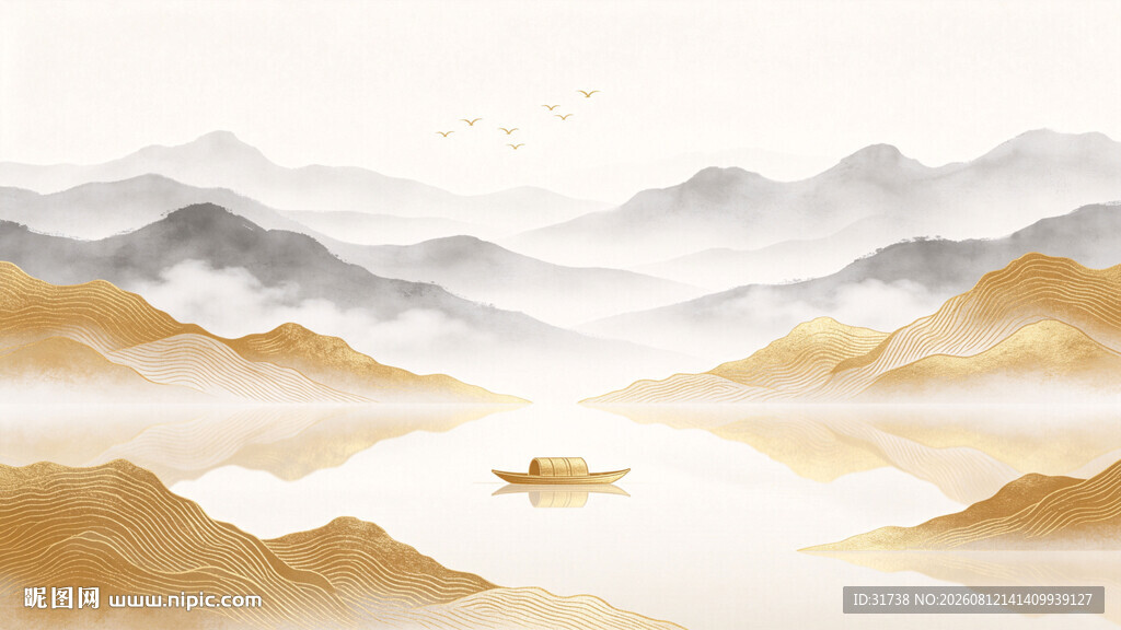 水墨山水画