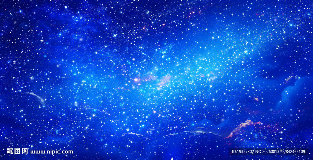 蓝色星空软膜天花灯箱