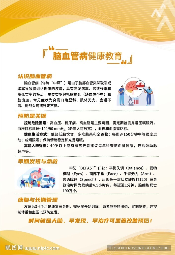 脑血管病健康教育