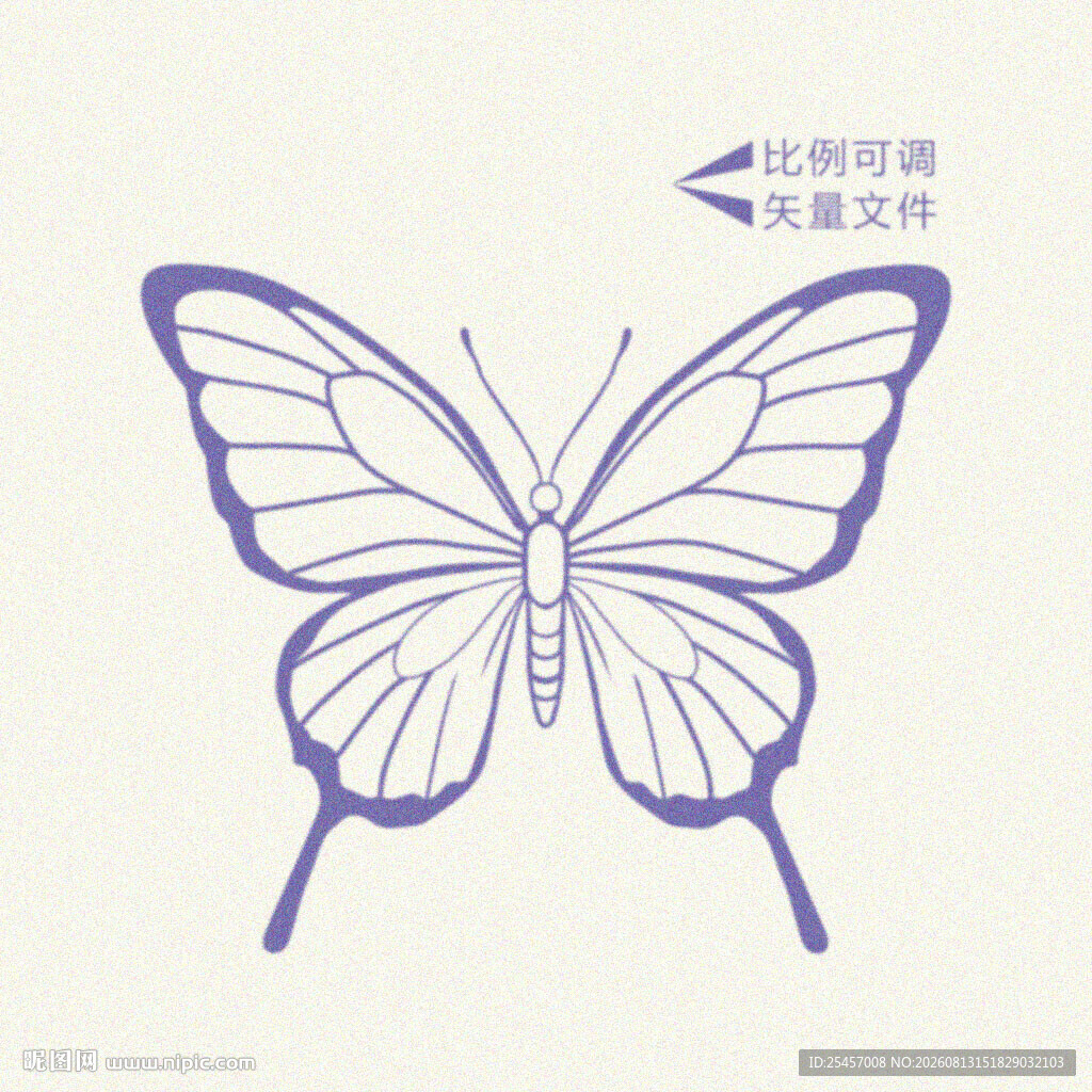 蝴蝶线稿