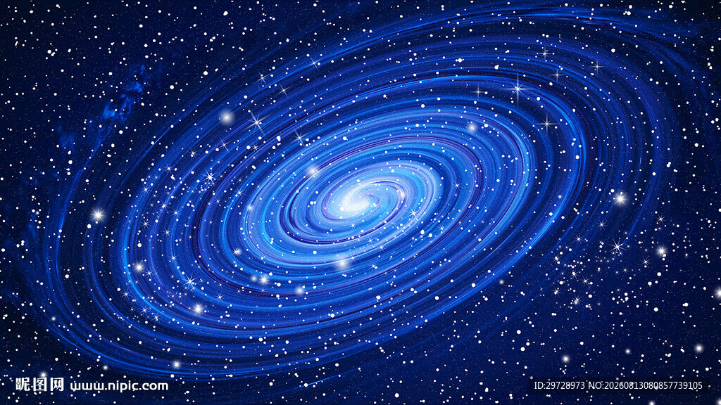 蓝色旋涡星系