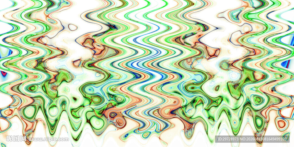 清新抽象流体画