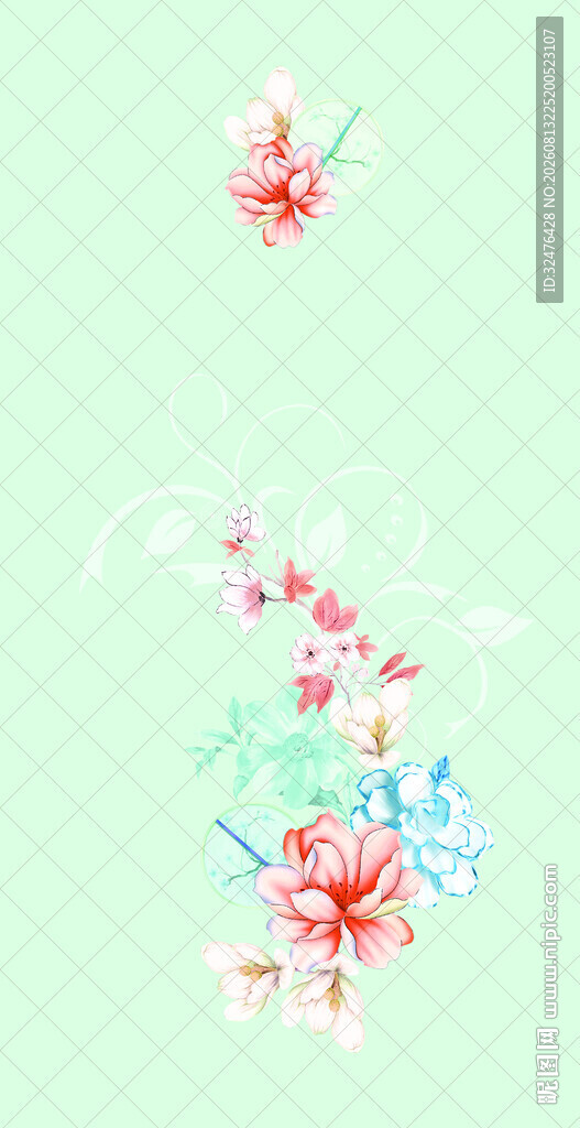 清新中式花卉汉服