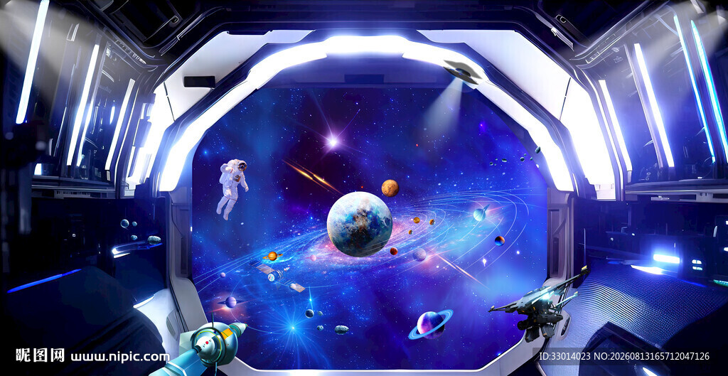 宇宙星空舞台背景