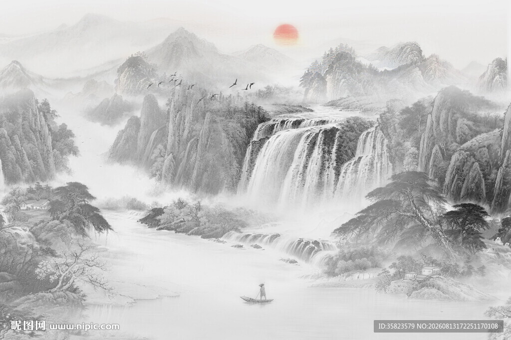 国画山水画