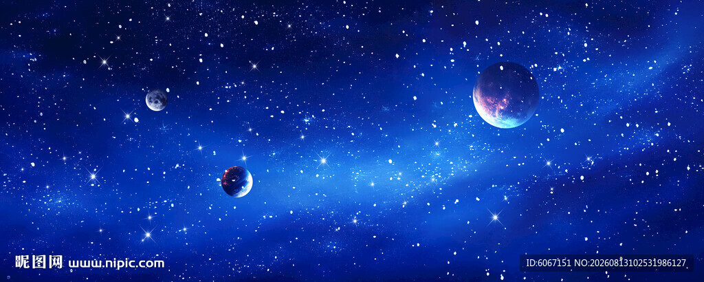 巨幅宇宙星空背景