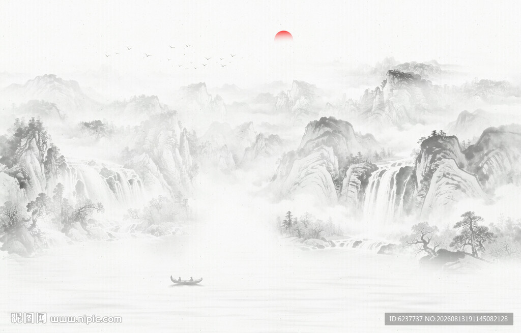 水墨山水画