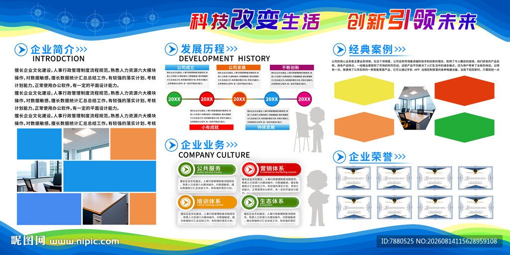公司企业文化展板设计