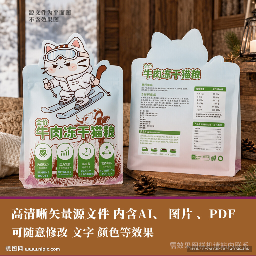全价猫粮包装