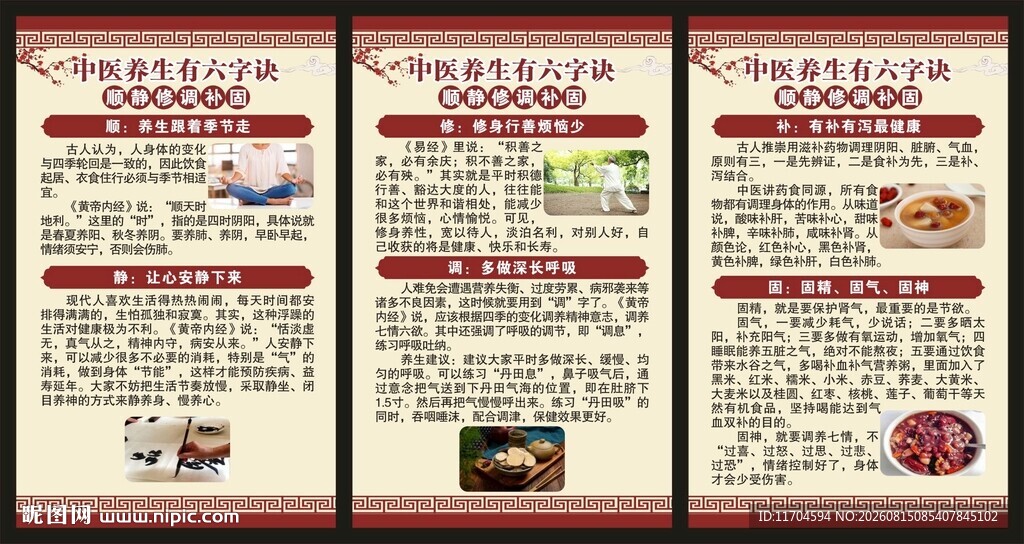 中医养生知识展板