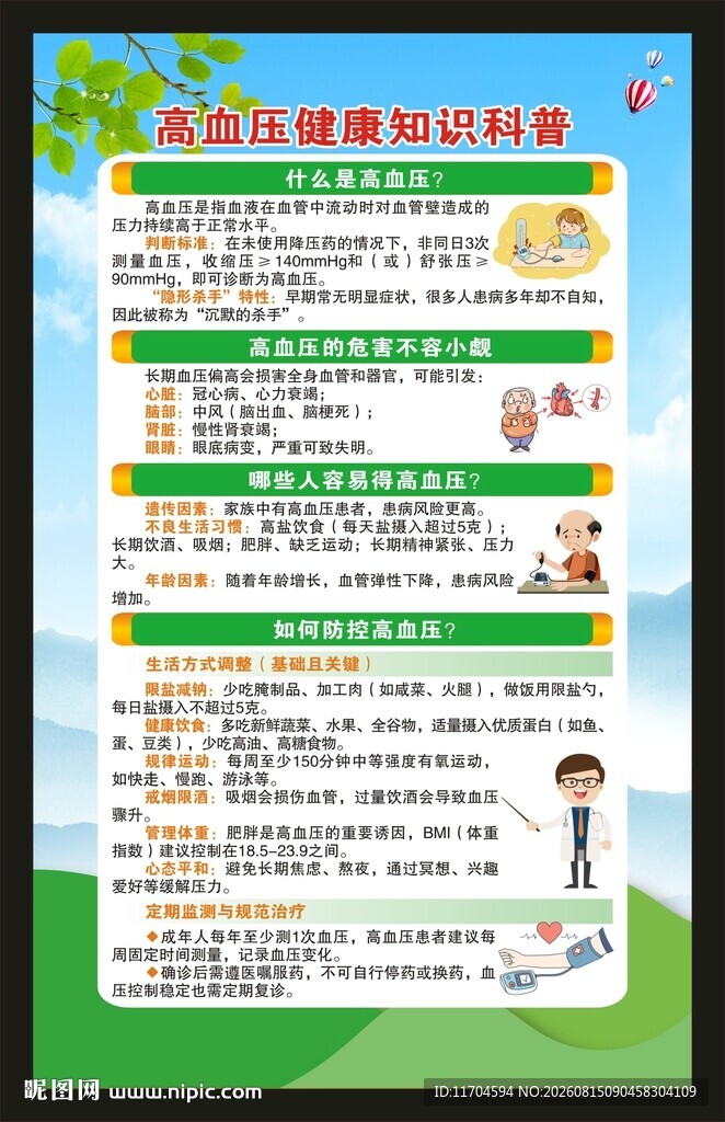 高血压日海报
