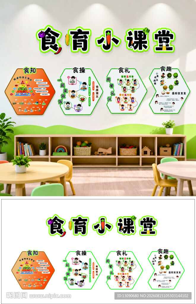 教室一角的食育小课堂