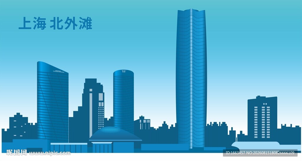 上海北外滩白玉兰广场适量图