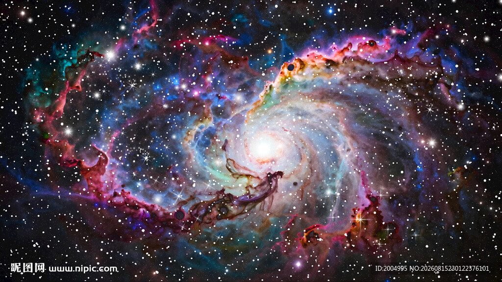 彩色宇宙星空