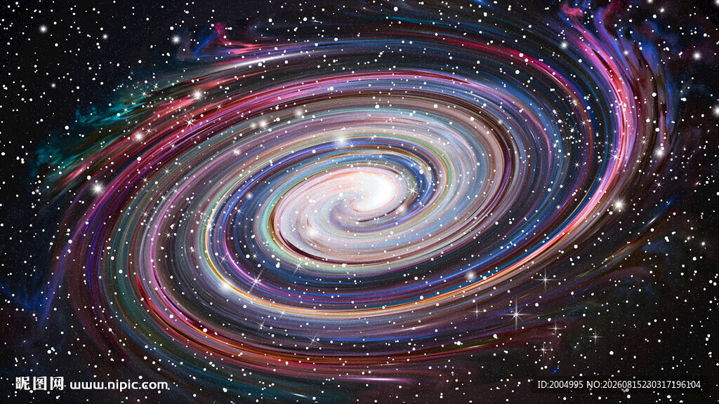 彩色旋涡星空吊顶