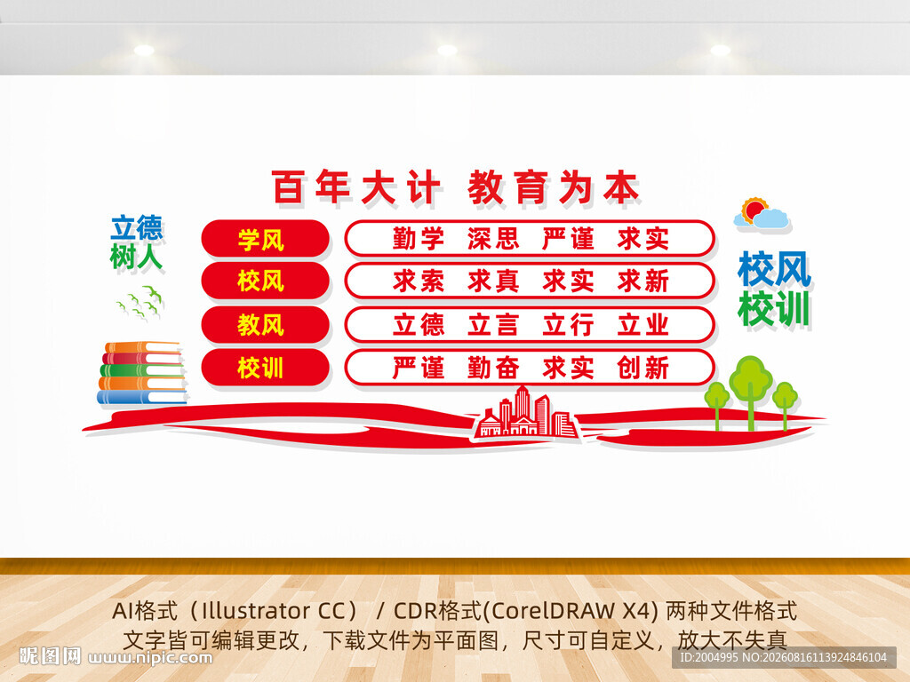校园文化之校风校训墙