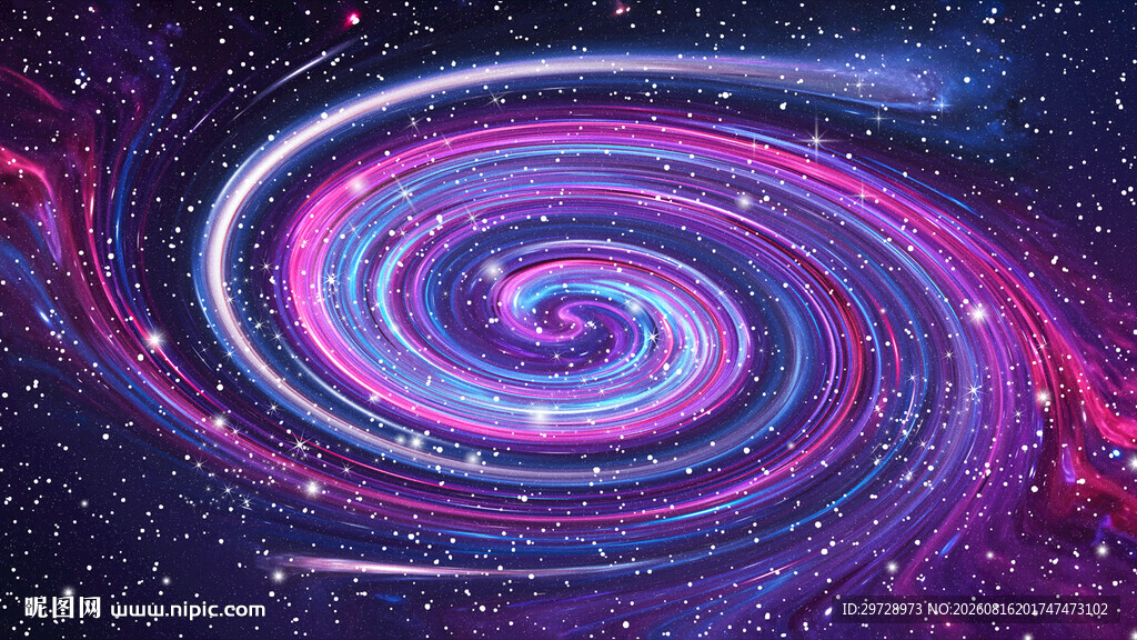 彩色旋涡星空吊顶天花