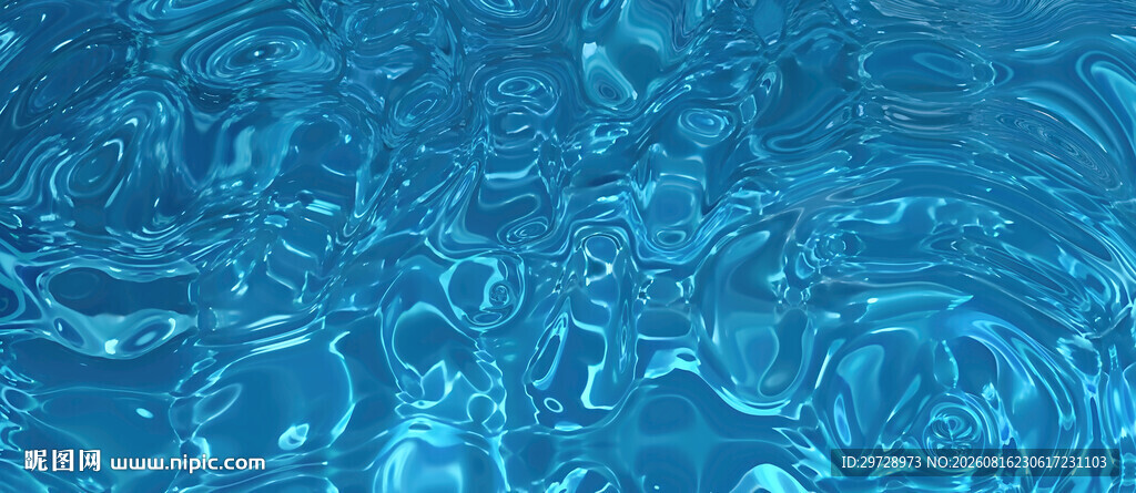 蓝色水波纹