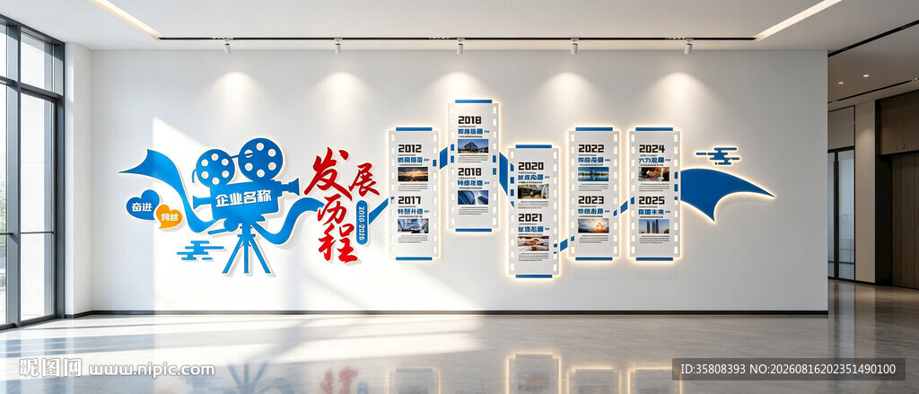 企业发展历程文化墙