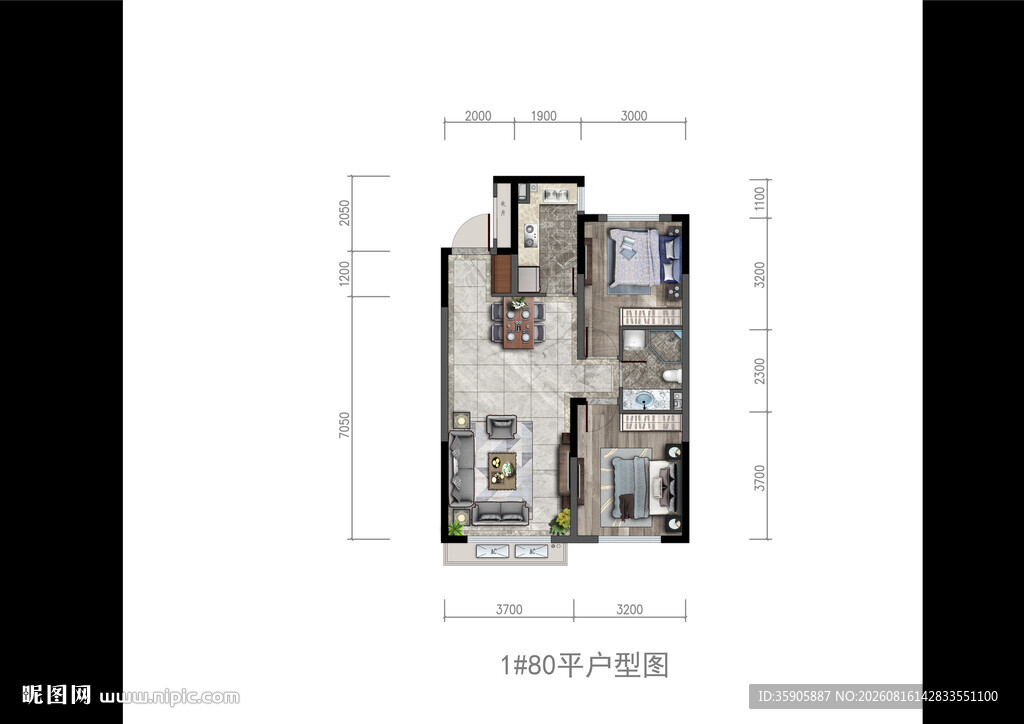 现代住宅平面图展示