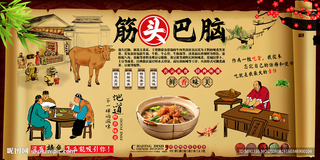 筋头巴脑