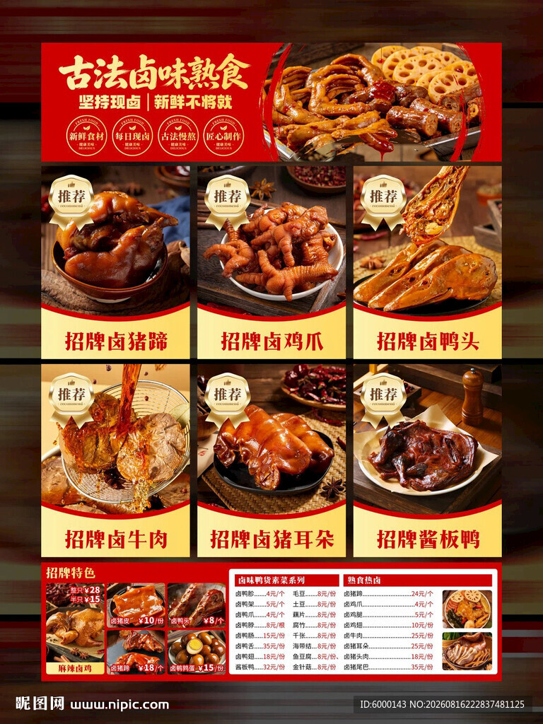 卤味熟食灯箱