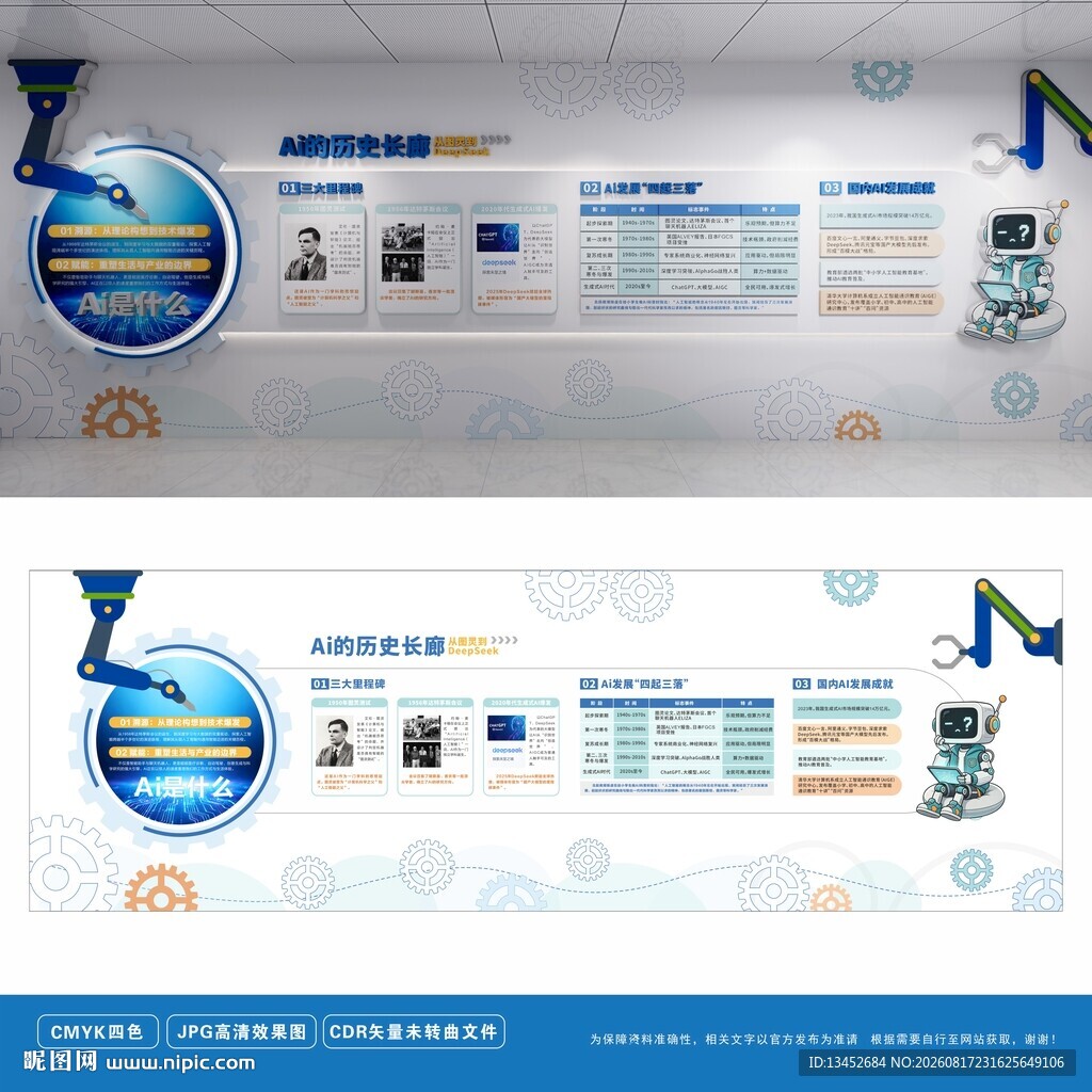 AI科技文化墙