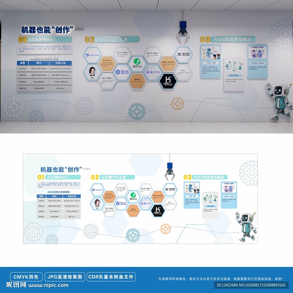 AI科技文化墙