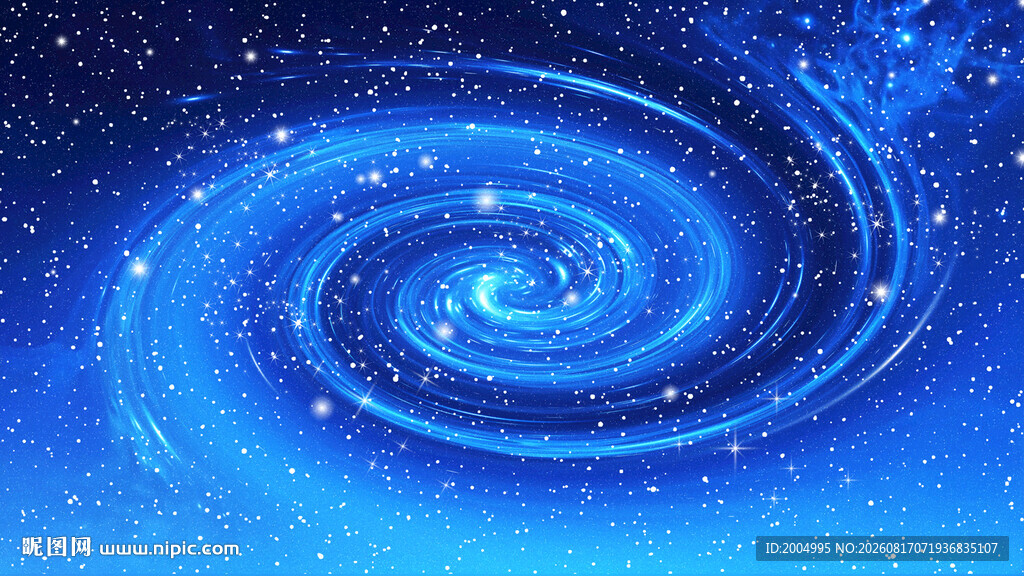 蓝色星空宇宙背景