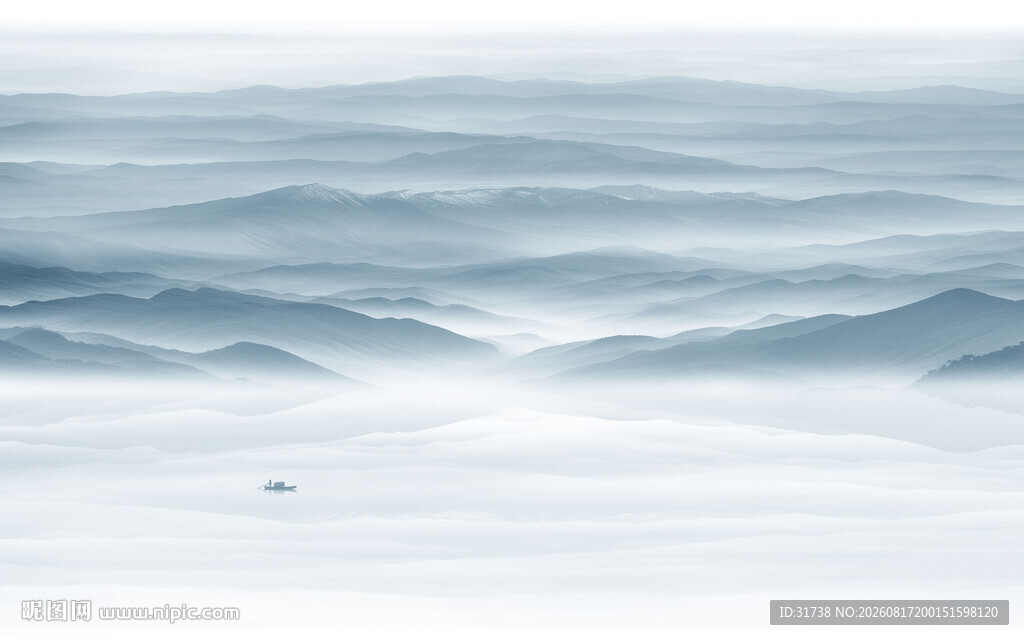 山水水墨画