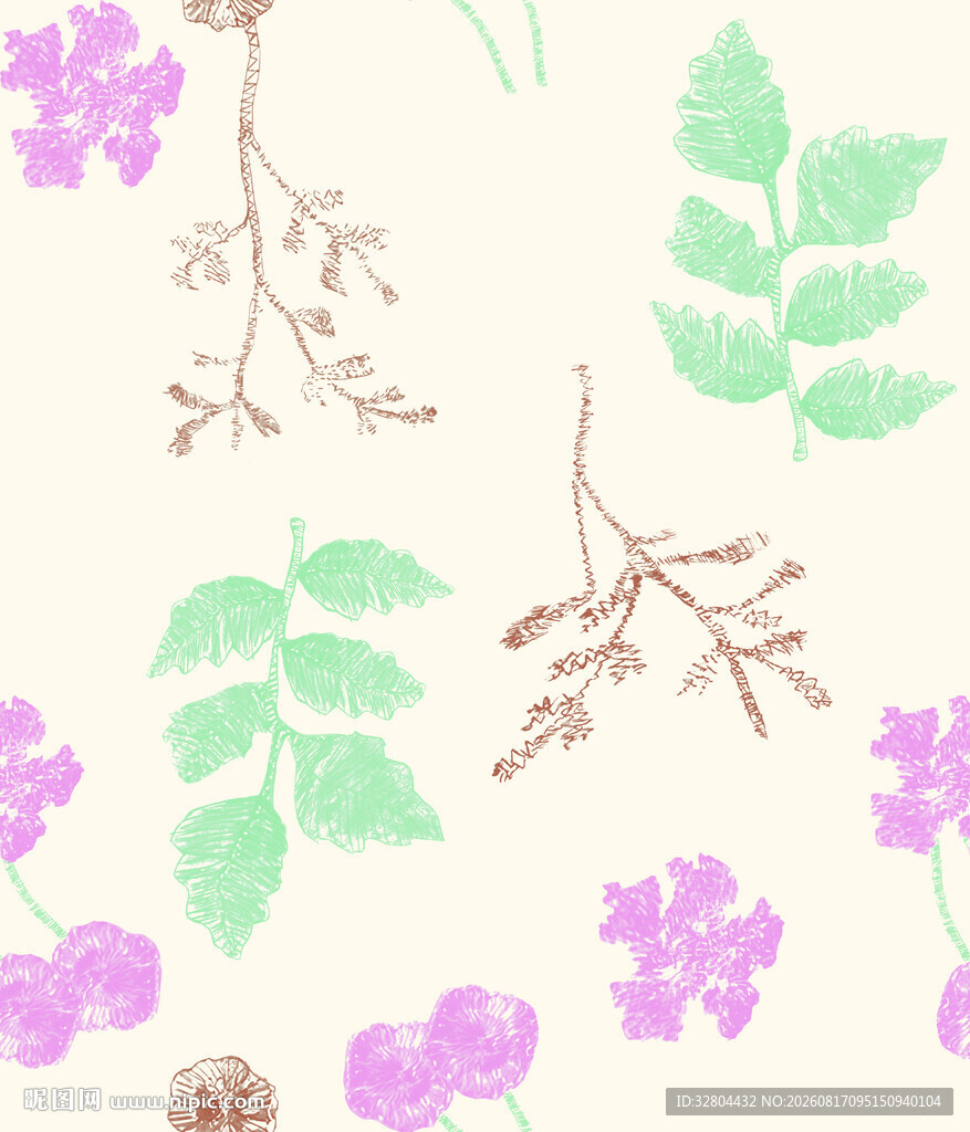 小碎花 数码印花 绣花布花型